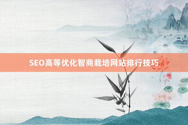 SEO高等优化智商栽培网站排行技巧